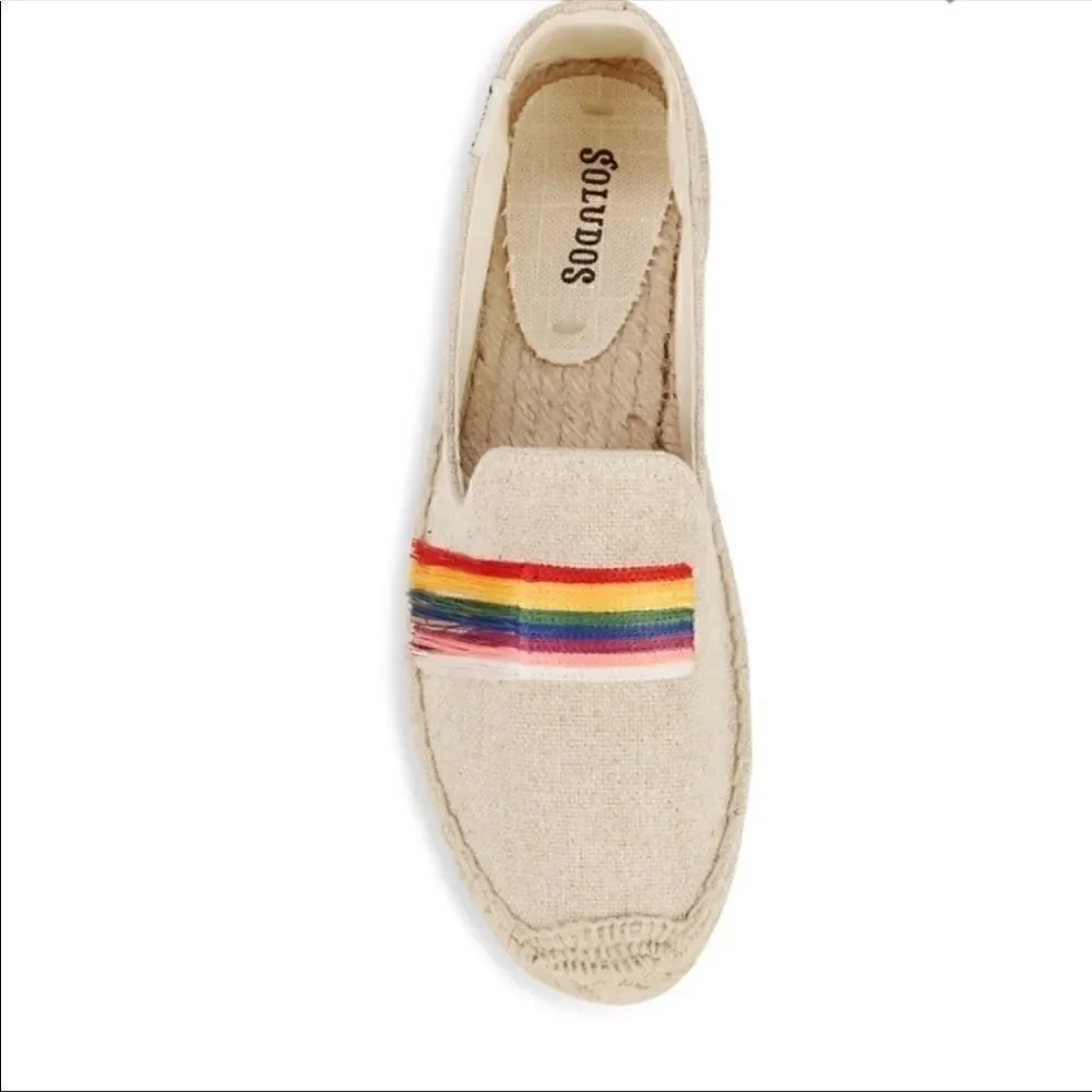 Soludos Pride Canvas Esapdrille Flat Slip on